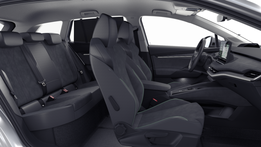 Škoda Enyaq iV, 82 kWh 1° automatická, barva stříbrná