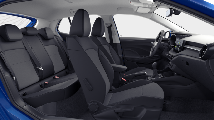 Škoda Fabia, 1,0 MPI 59 kW 5° manuální, barva modrá