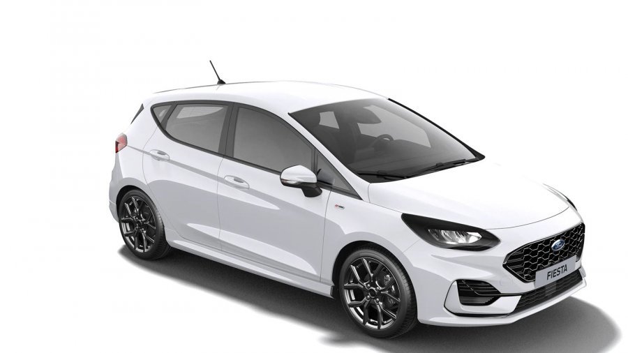 Ford Fiesta, ST-Line, 5dveřová, 1,0 EcoBoost Hybrid (mHEV) 92 kW/125 k, 6st. manuální, barva bílá