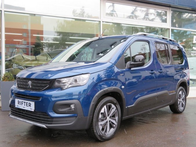 Peugeot Rifter, LONG GT LINE 1.5 BlueHDi 130 S, barva modrá