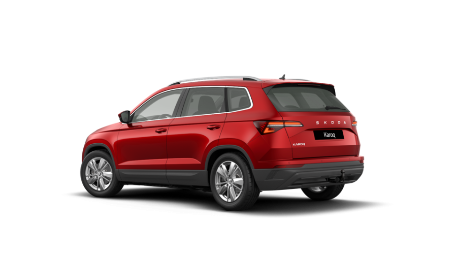 Škoda Karoq, 1,5 TSI 110 kW 7° automatická DSG, barva červená