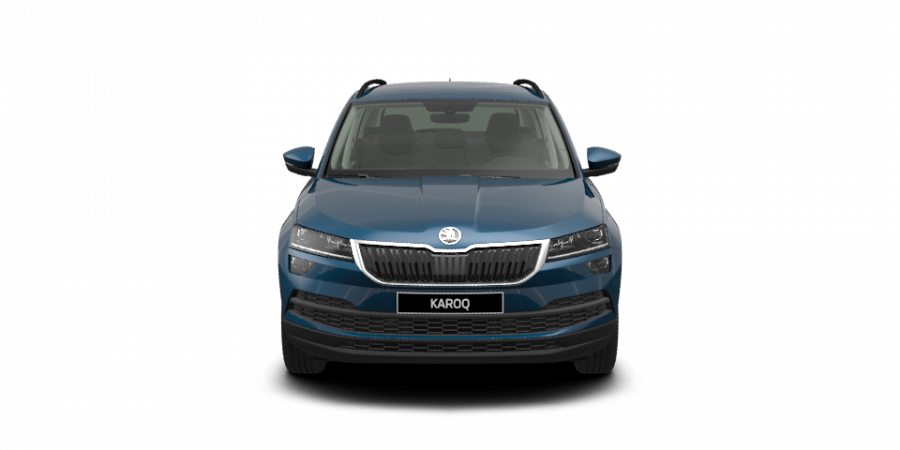 Škoda Karoq, 1,0 TSI 85 kW 6-stup. mech., barva modrá