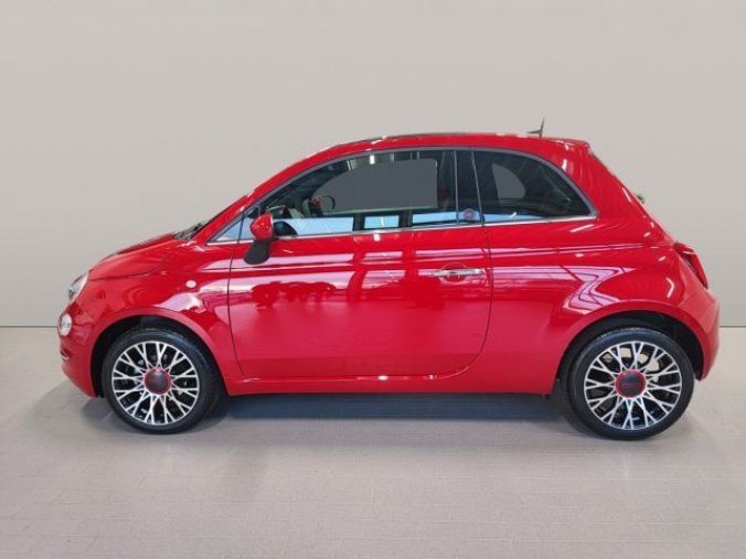 Fiat 500, RED 1.0 BSG HYBRID 70k, barva červená