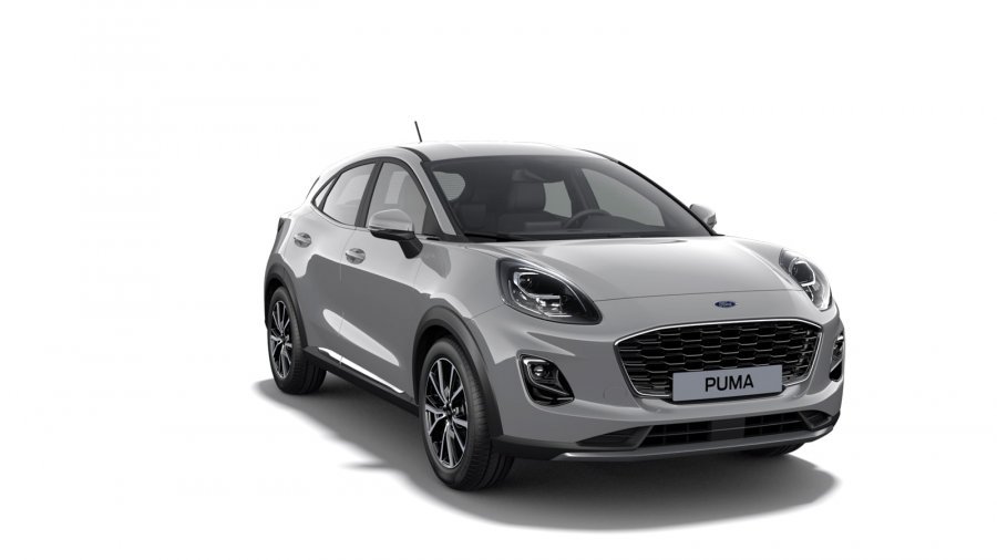 Ford Puma, Titanium, 5dveřová, 1.0 EcoBoost 92 kW/125 k, 6st. manuální, barva šedá