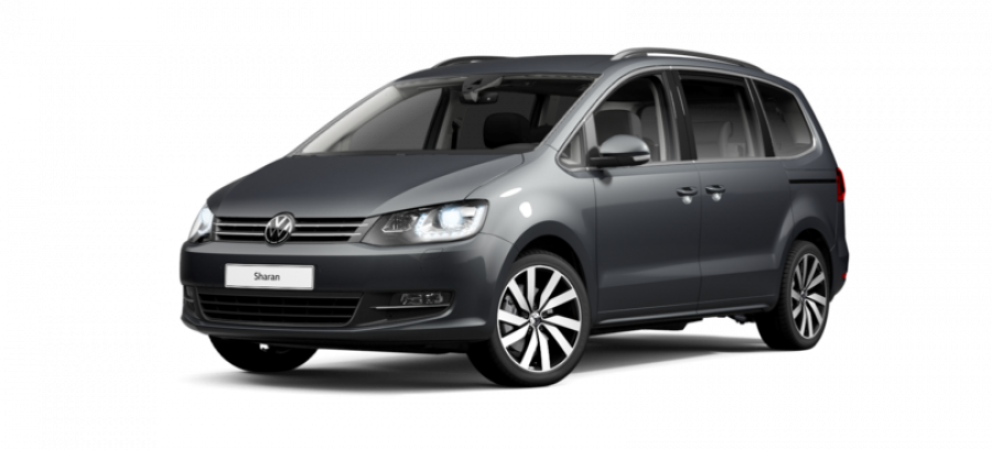 Volkswagen Sharan, 2.0 TDI 4MOT 7DSG, barva šedá