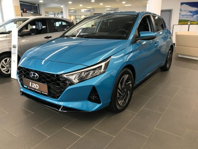 Hyundai i20, 1,0 T-GDI 74 kW (95 NAT) 6 st. man, barva modrá