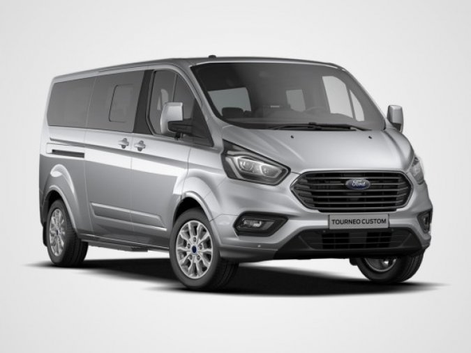 Ford Tourneo Custom, CUSTOM TOURNEO, 320 L2, TITANIUM, 2.0 130K EURO 6., barva stříbrná