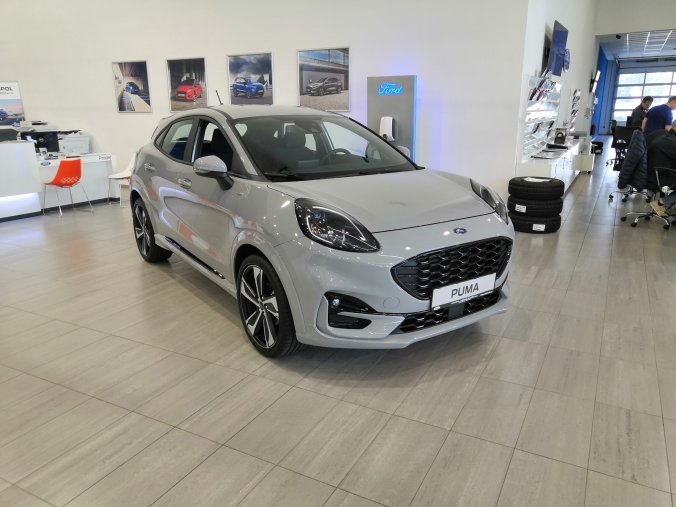 Ford Puma, ST-Line, 5dveřová, 1.0 EcoBoost 92 kW/125 k, 6st. manuální, barva šedá