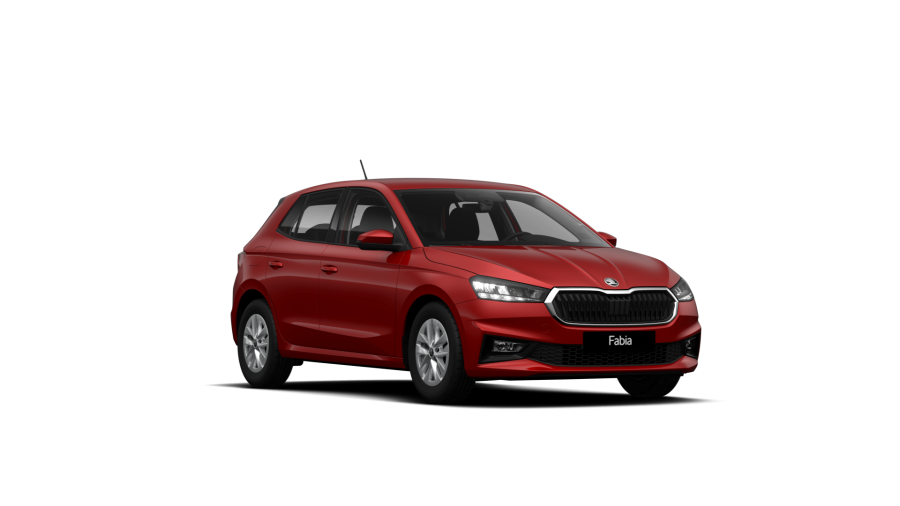 Škoda Fabia, 1,0 MPI 59 kW 5-stup. mech., barva červená