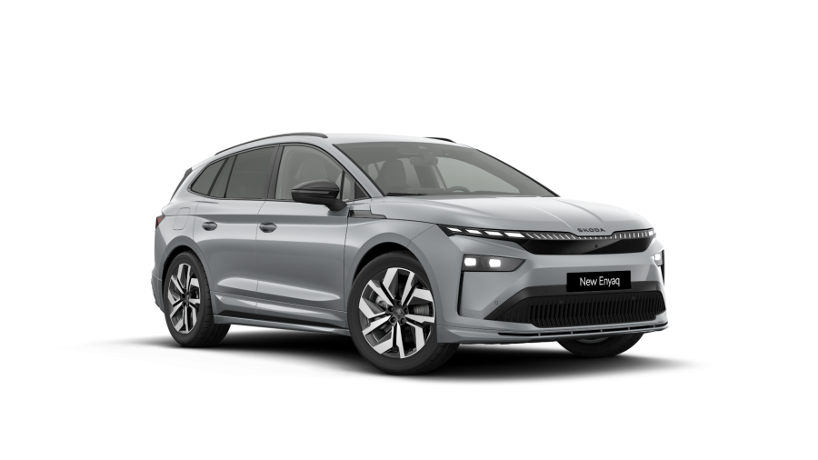 Škoda Enyaq iV, 82 kWh 210 kW 1° automatická 4x4, barva stříbrná
