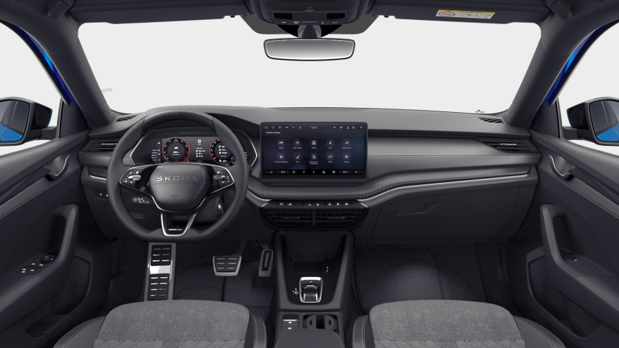 Škoda Octavia, 1,5 TSI m-HEV 110 kW 7° automatická DSG, barva modrá
