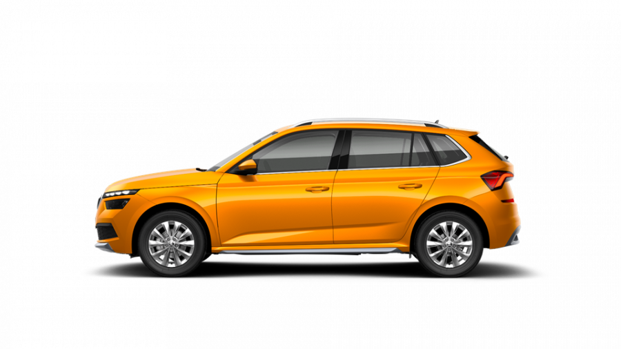 Škoda Kamiq, 1,0 TSI 70 kW 5-stup. mech., barva oranžová