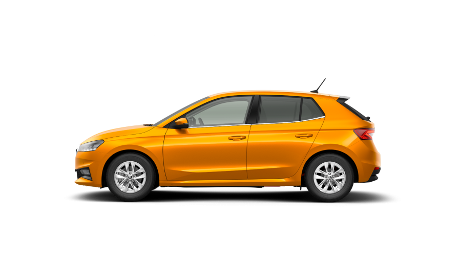 Škoda Fabia, 1,0 TSI 85 kW 7° automatická DSG, barva oranžová