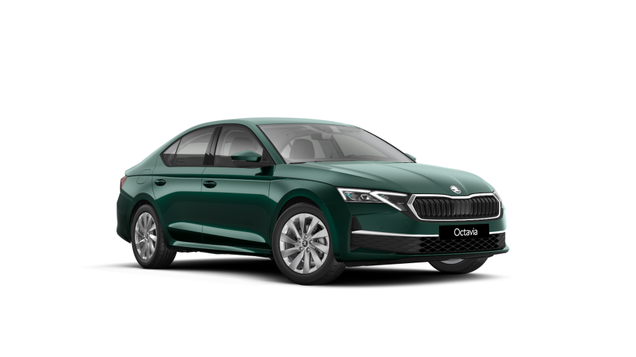 Škoda Octavia, 1,5 TSI m-HEV 85 kW 7-stup. automat., barva zelená