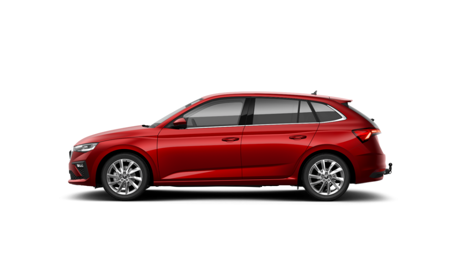Škoda Scala, 1,0 TSI 85 kW 6-stup. mech., barva červená