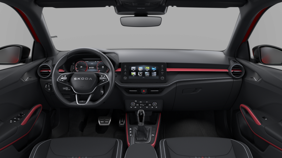 Škoda Fabia, 1,0 TSI 85 kW 7-stup. automat., barva červená