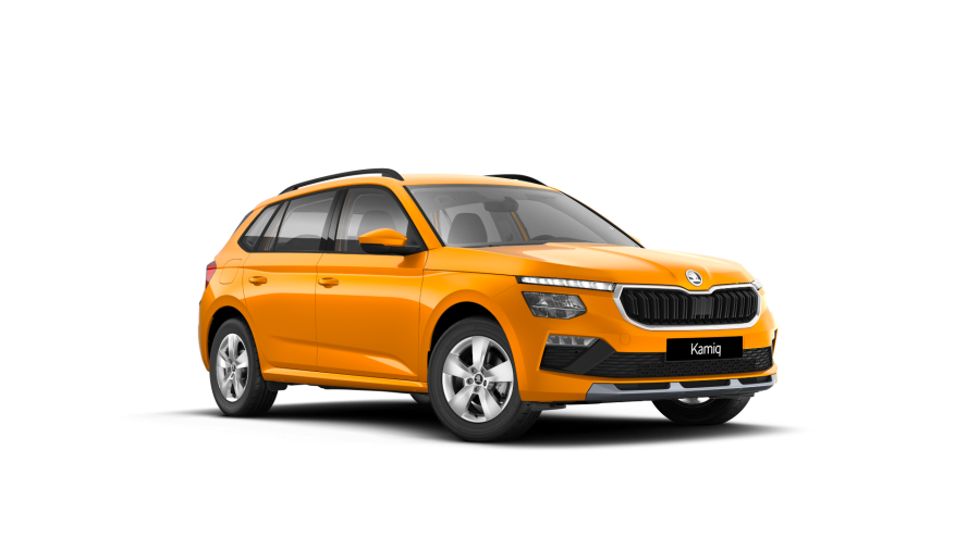 Škoda Kamiq, 1,5 TSI 110 kW 6-stup. mech., barva oranžová