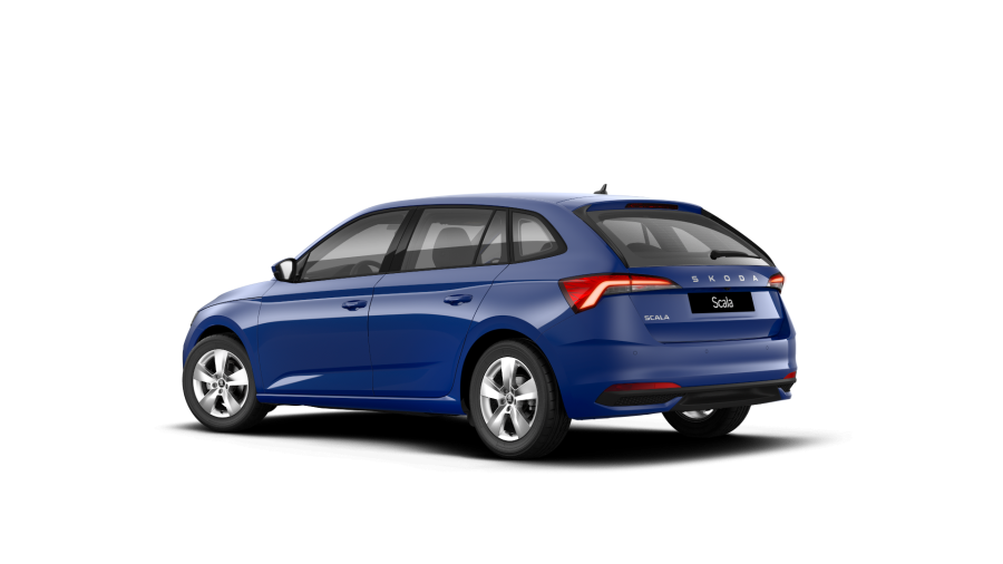 Škoda Scala, 1,0 TSI 70 kW 5° manuální, barva modrá