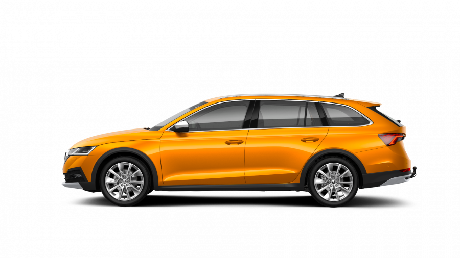 Škoda Octavia, 2,0 TDI 147 kW 7-stup. automat. 4x4, barva oranžová