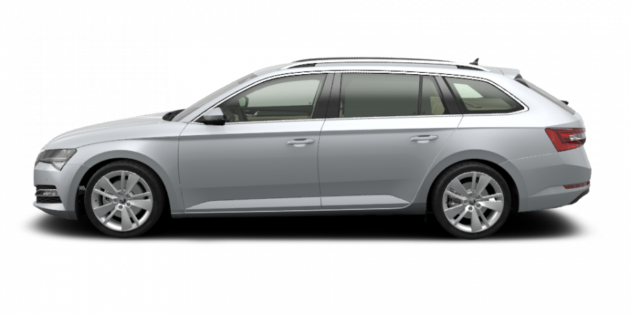 Škoda Superb, 2,0 TDI 110 kW 6-speed mech., barva stříbrná