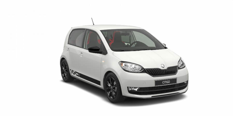 Škoda Citigo, 1,0 MPI 55 kW 5-stup. mech., barva bílá