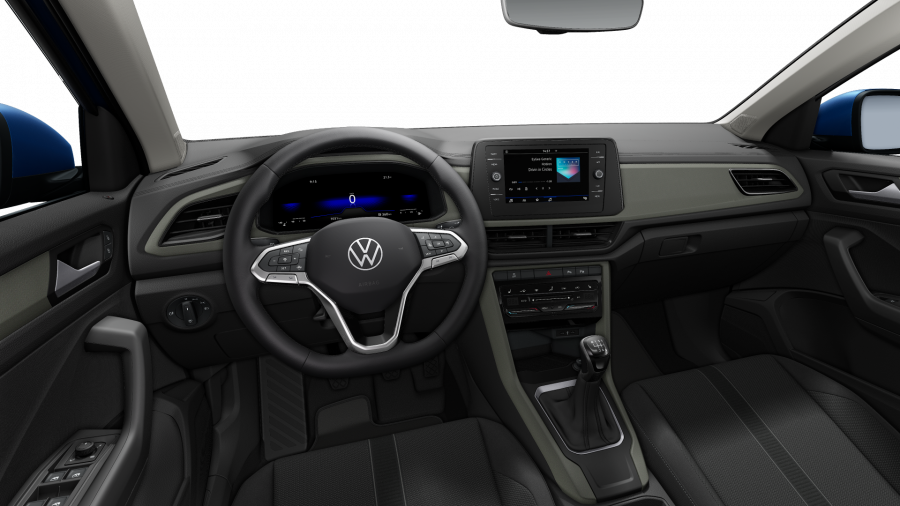 Volkswagen T-Roc, T-Roc Life 1,0 TSI 81kW 6G, barva modrá