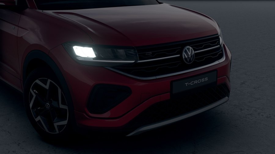 Volkswagen T-Cross, T-Cross R-Line People 1.0 TSI 85 kW 6G, barva červená