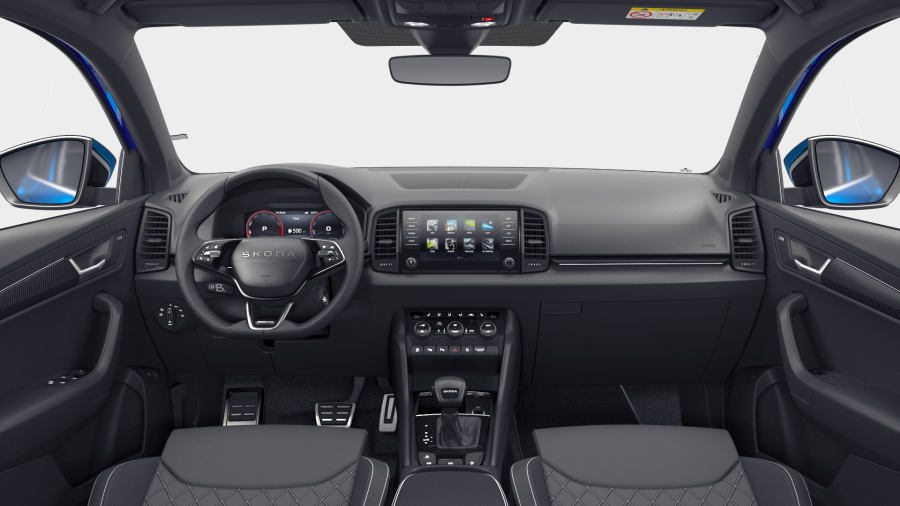 Škoda Karoq, 1,5 TSI 110 kW 7° automatická DSG, barva modrá