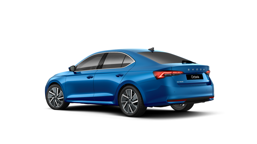 Škoda Octavia, 1,5 TSI Hybrid 110 kW 7° automatická DSG, barva modrá