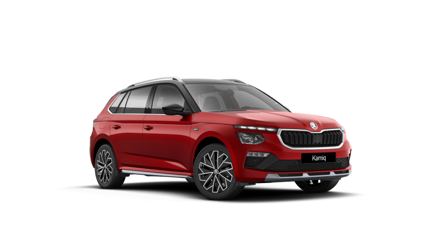 Škoda Kamiq, 1,0 TSI 85 KW 6-stup. mech., barva červená