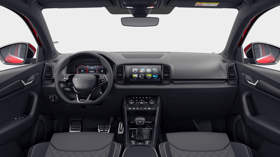 Škoda Karoq, 2,0 TDI 110 kW 7° automatická DSG 4x4, barva červená