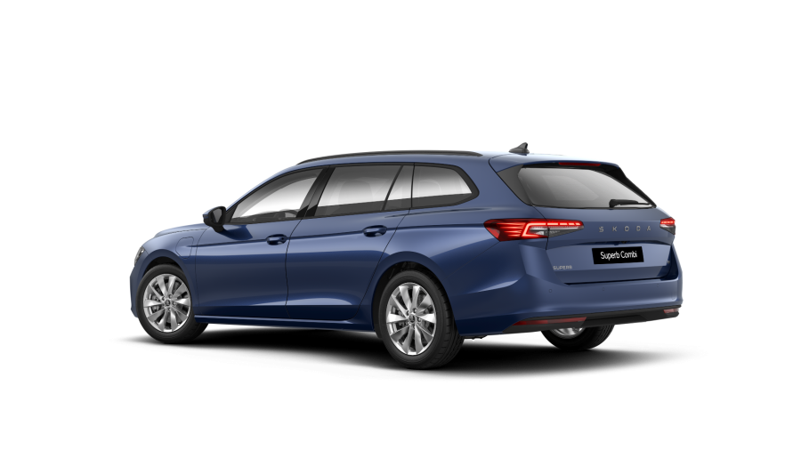 Škoda Superb, 1,5 TSI iV 150 kW 6° automatická DSG, barva modrá