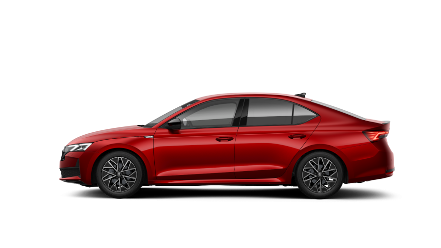 Škoda Octavia, 1,5 TSI m-HEV 110 kW 7° automatická DSG, barva červená