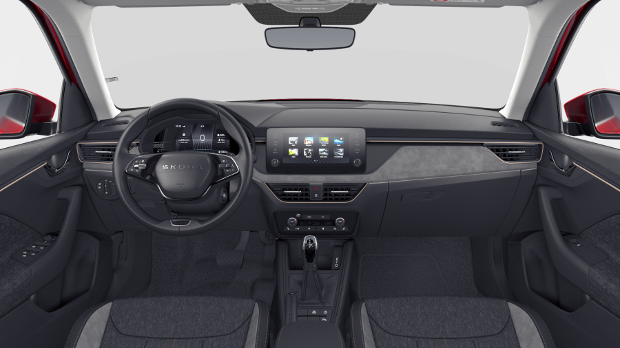 Škoda Kamiq, 1,0 TSI 85 kW 7° automatická DSG, barva červená