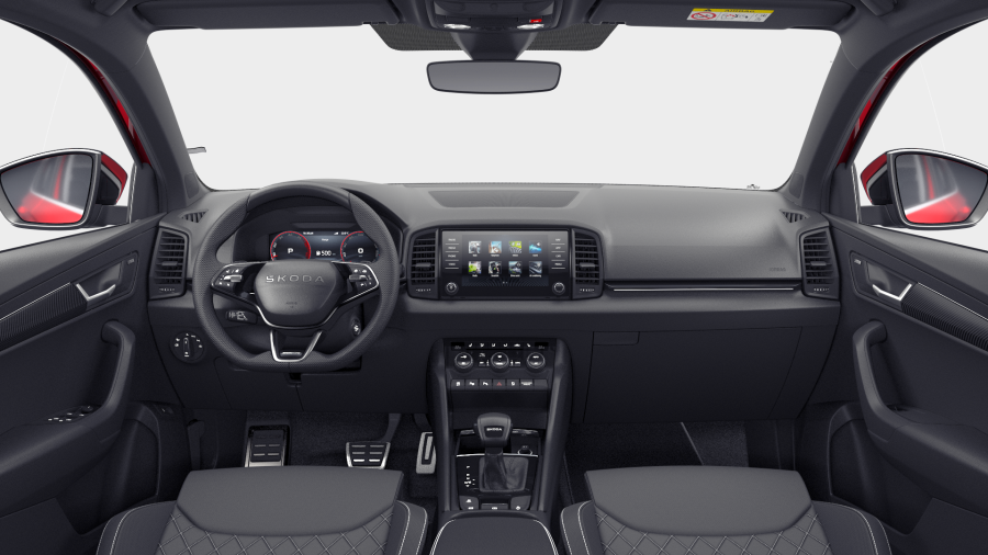 Škoda Karoq, 2,0 TDI 110 kW 7° automatická DSG, barva červená