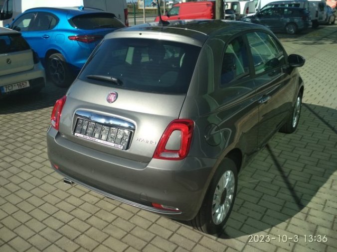 Fiat 500, 1.0 BSG 70k Hybrid, barva šedá