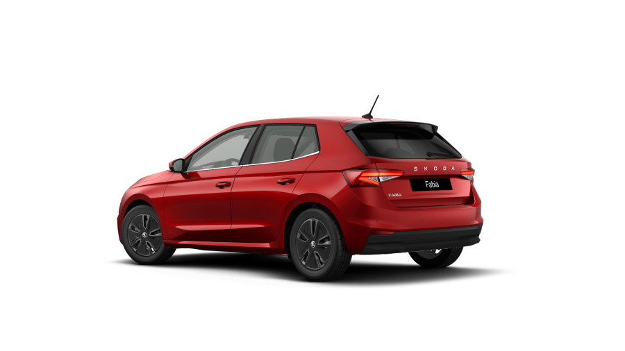 Škoda Fabia, 1,0 TSI 85 kW 7° automatická DSG, barva červená