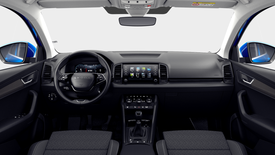 Škoda Karoq, 1,5 TSI 110 kW 6° manuální, barva modrá