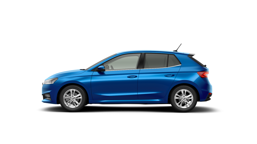 Škoda Fabia, 1,0 TSI 85 kW 7° automatická DSG, barva modrá