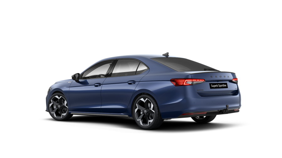 Škoda Superb, 2,0 TDI 142 kW 7° automatická DSG 4x4, barva modrá