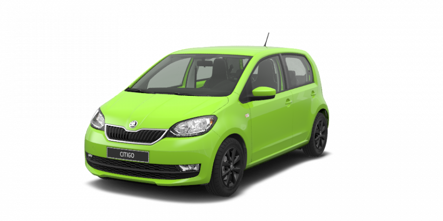 Škoda Citigo, 1,0 MPI 44 kW 5-stup. mech., barva zelená