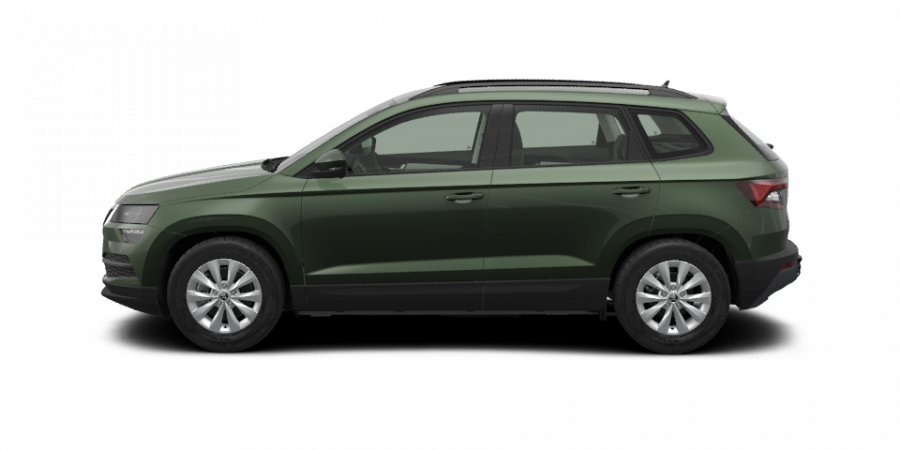 Škoda Karoq, 1,0 TSI 81 kW 6-stup. mech., barva zelená