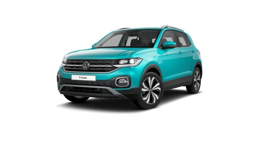 Volkswagen T-Cross, T-Cross Style 1,0 TSI 81 kW 6G, barva tyrkysová