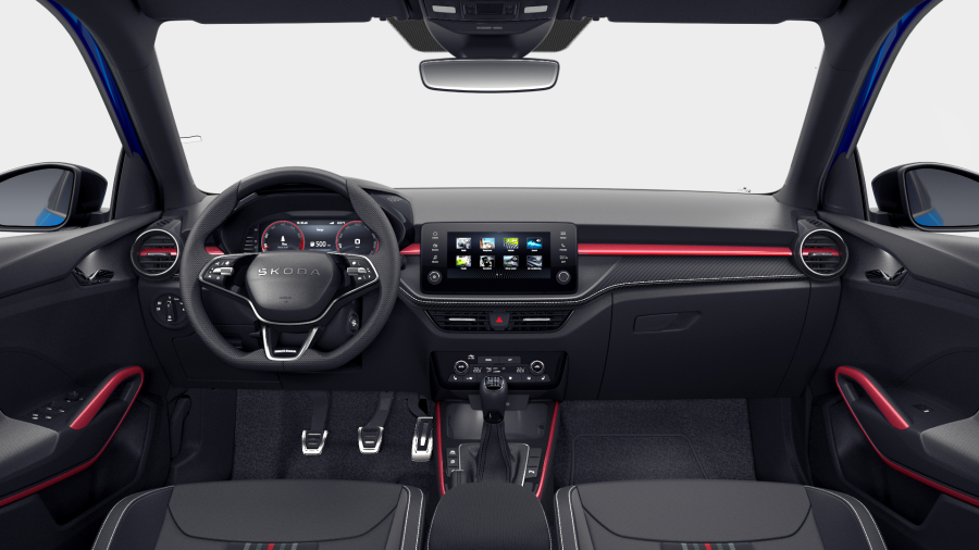 Škoda Fabia, 1,0 TSI 85 kW 6° manuální, barva modrá