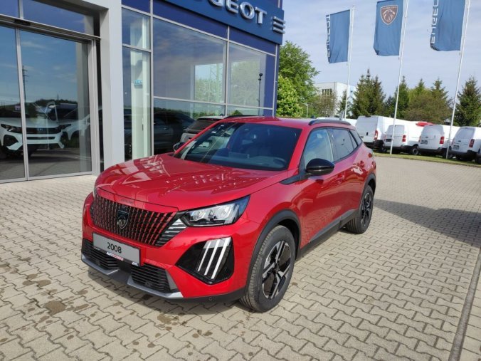 Peugeot 2008, Peugeot 2008 ALLURE 1.2 136k HY AUTOMAT, barva červená