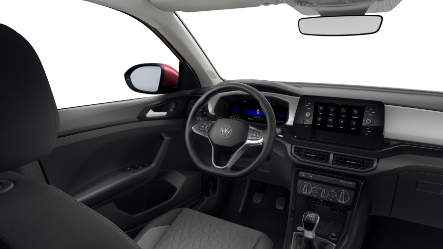 Volkswagen T-Cross, T-Cross People 1.0 TSI 85 kW 6G, barva červená