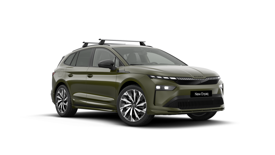 Škoda Enyaq iV, 82 kWh 1-stup. automat. 4x4, barva zelená