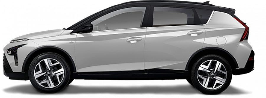 Hyundai Bayon, 1,0 T-GDI 73.6 kW (95 NAT) 7 st. DCT, barva stříbrná