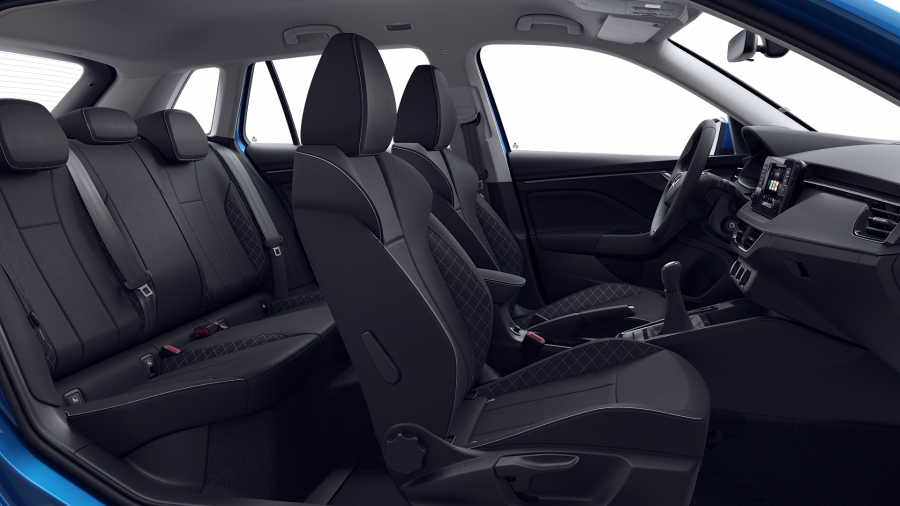 Škoda Kamiq, 1,0 TSI 70 kW 5-stup. mech., barva modrá