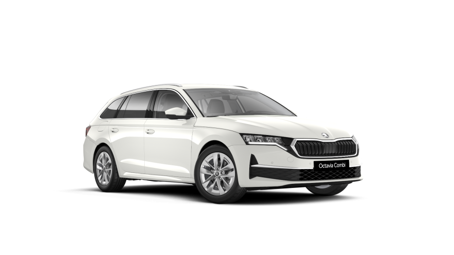 Škoda Octavia, 1,5 TSI m-HEV 110 kW 7-stup. automat., barva bílá
